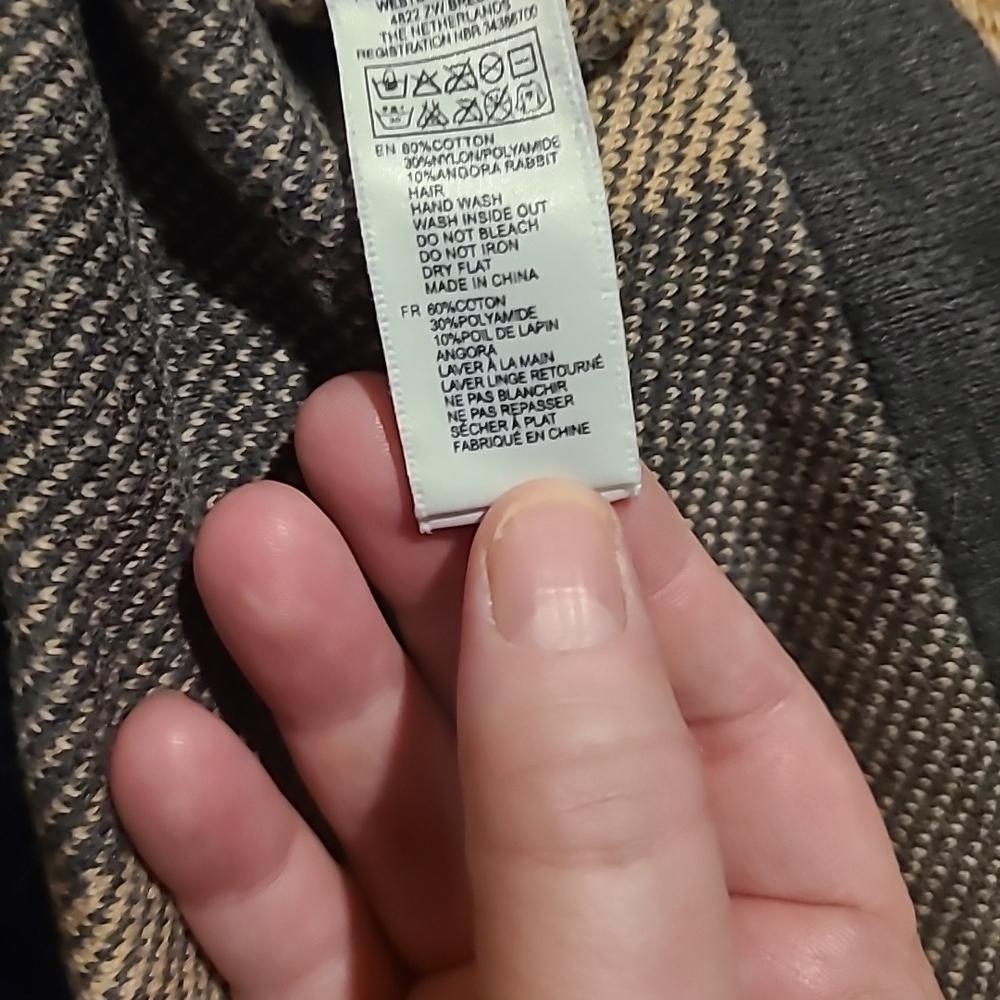 Forever 21 Women's Cardigan - Gray and Tan Stripes - Picture 4 of 4
